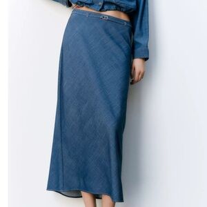 Zara long skirt with belt